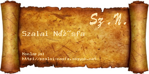 Szalai Násfa névjegykártya